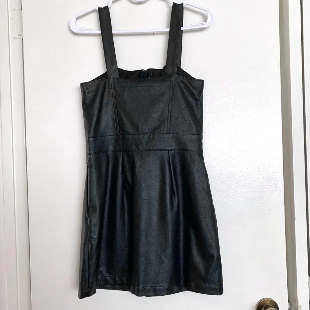 Wild Fable Black Faux Leather Dress - Picture 9 of 10